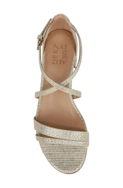 Naturalizer June Ankle Strap Sandal In Cremosa Taupe Leather