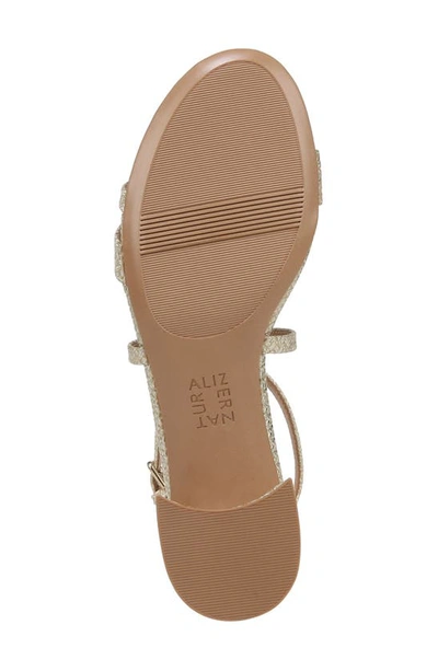 Naturalizer June Ankle Strap Sandal In Cremosa Taupe Leather