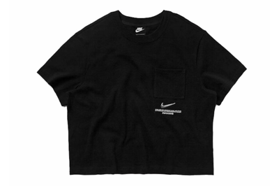 Pre-owned Nike Women's Sportswear Swoosh T-shirt Black