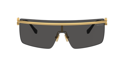 Miu Miu Woman Sunglasses Mu 50zs In Dark Grey