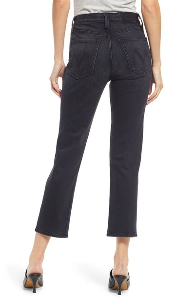 Mother Tomcat Hi-rise Cropped Jeans In Lies Lies Lies