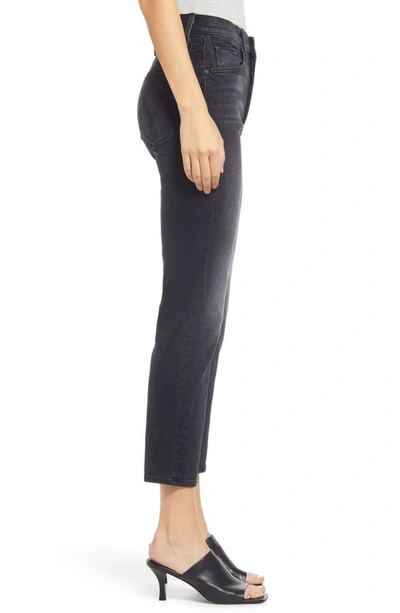 Mother Tomcat Hi-rise Cropped Jeans In Lies Lies Lies