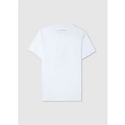 Shop Psycho Bunny Mens Mens Damon Graphic T-shirt In White