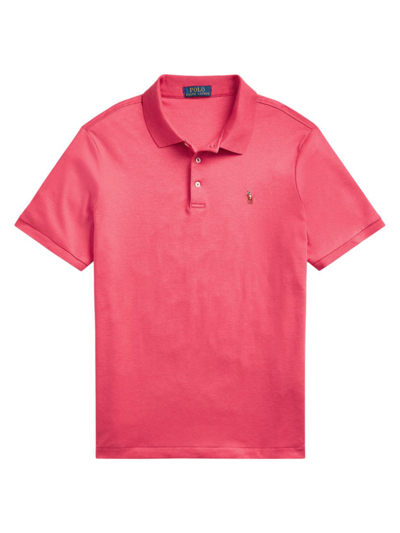 Shop Polo Ralph Lauren Men's Classic-fit Cotton Polo Shirt In Rosette Heather