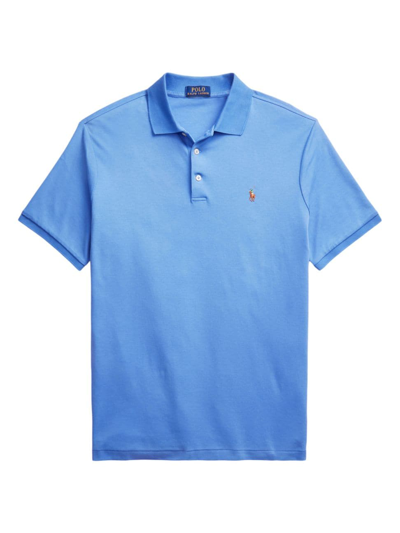 Shop Polo Ralph Lauren Men's Classic-fit Cotton Polo Shirt In Summer Blue