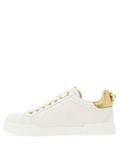 Shop Dolce & Gabbana "portofino" Sneakers In White