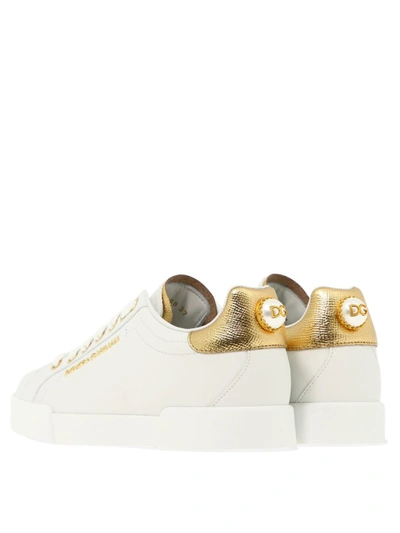 Shop Dolce & Gabbana "portofino" Sneakers In White