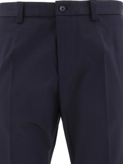 Shop Dolce & Gabbana Trousers With Button Details In Blue