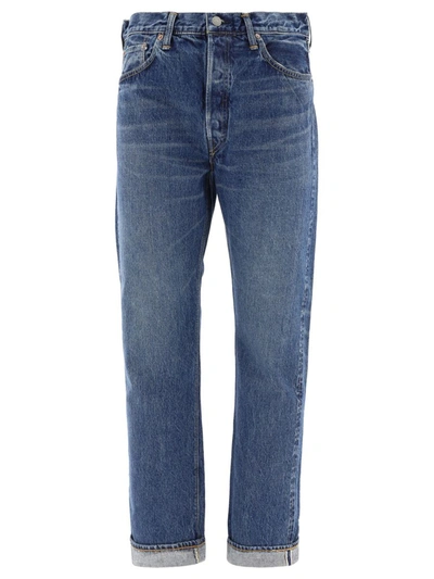 Shop Orslow "105 Standard Selvedge Denim" Jeans In Blue