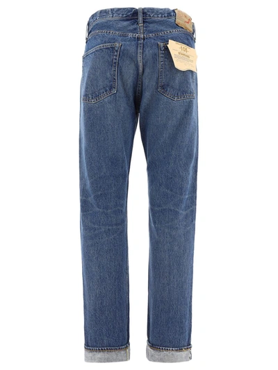 Shop Orslow "105 Standard Selvedge Denim" Jeans In Blue