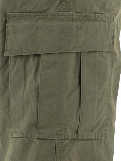 Shop Orslow "6 Pockets" Cargo Pockets In Green