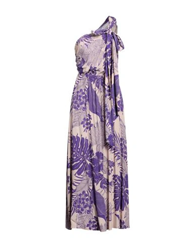 Shop Pinko Woman Maxi Dress Purple Size 8 Polyester