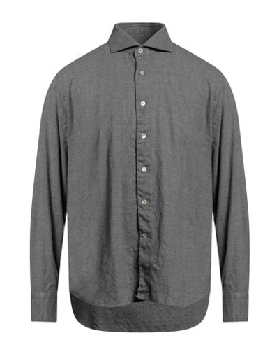 Shop Alessandro Gherardi Man Shirt Grey Size 16 ½ Cotton