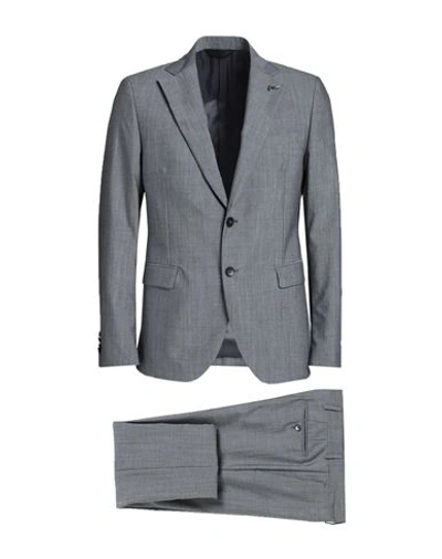 Shop Paoloni Man Suit Grey Size 42 Wool