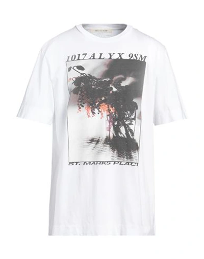 Shop Alyx 1017  9sm Man T-shirt White Size L Cotton