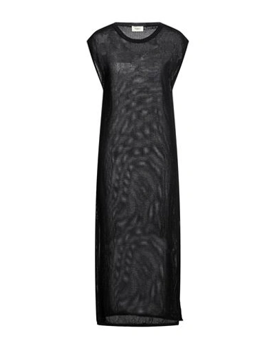 Shop Barena Venezia Barena Woman Midi Dress Black Size Xs Cotton