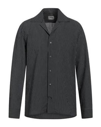 Shop Paoloni Man Shirt Black Size L Viscose, Polyamide