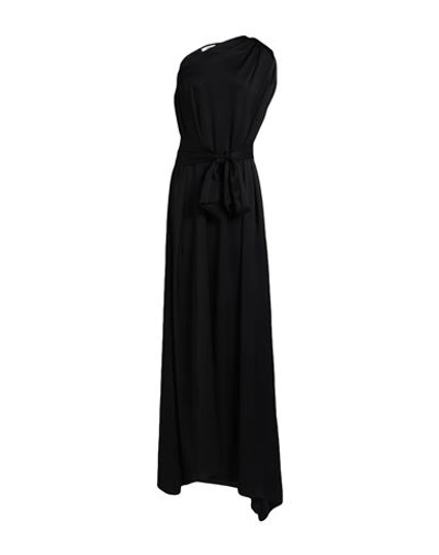 Sisters Woman Maxi Dress Black Size 2 Viscose In Black