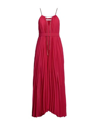 Shop Simona Corsellini Woman Maxi Dress Fuchsia Size 6 Polyester In Pink
