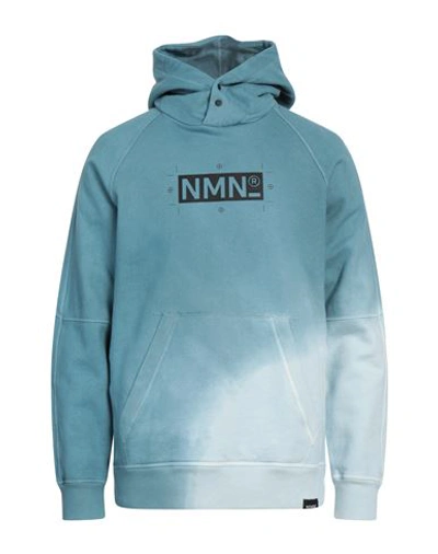 Shop Nemen Man Sweatshirt Pastel Blue Size L Cotton