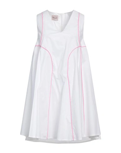 Shop Mariuccia Woman Mini Dress White Size M Cotton