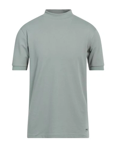 Shop Drykorn Man T-shirt Sage Green Size L Cotton, Polyester, Elastane