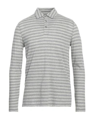 Shop Majestic Filatures Man Polo Shirt Grey Size M Cotton, Cashmere