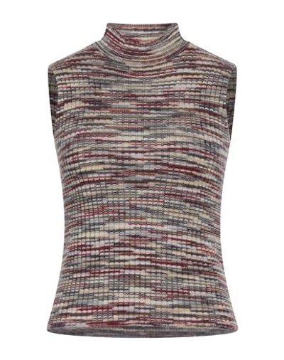 M Missoni Woman Turtleneck Military Green Size M Wool, Viscose In Green