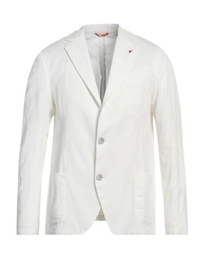 Shop At.p.co At. P.co Man Blazer White Size 42 Tencel, Cotton, Linen