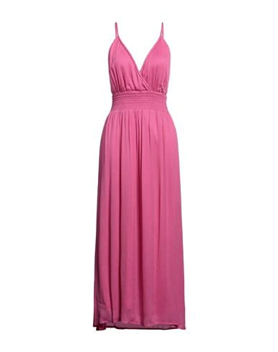 Shop Louise Misha Woman Maxi Dress Fuchsia Size 6 Viscose In Pink