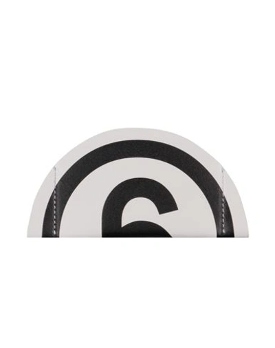 Mm6 Maison Margiela Woman Document Holder White Size - Bovine Leather In White
