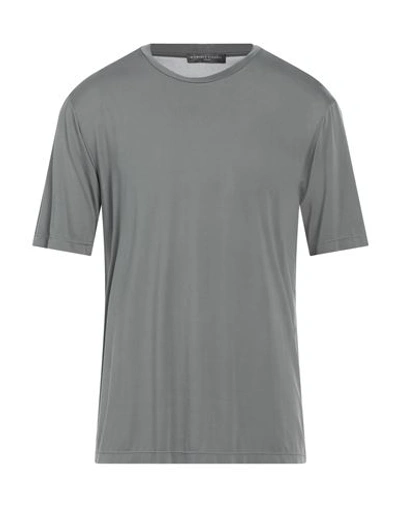 Shop Daniele Fiesoli Man T-shirt Grey Size Xl Cupro, Elastane