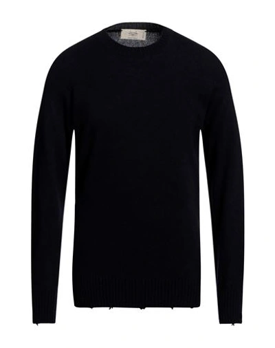 Shop Maison Flaneur Maison Flâneur Man Sweater Midnight Blue Size 40 Cashmere