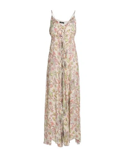 Shop Blumarine Woman Maxi Dress Beige Size 8 Viscose