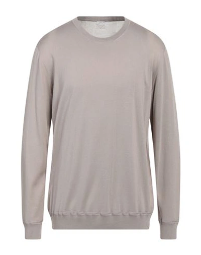 Shop Pal Zileri Man Sweater Light Brown Size 46 Silk, Cotton In Beige
