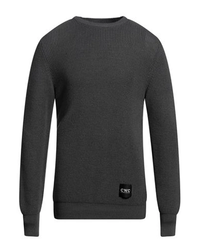 Shop C'n'c' Costume National Man Sweater Lead Size Xl Wool, Acrylic In Grey