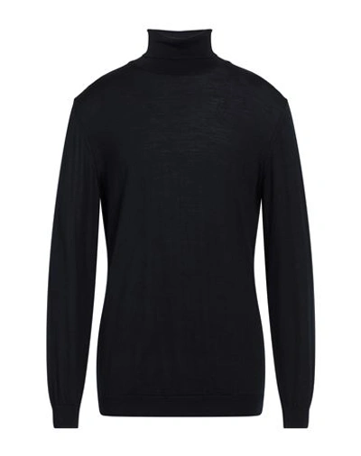 Entre Amis Man Turtleneck Midnight Blue Size Xxl Wool, Polyamide, Viscose In Blue