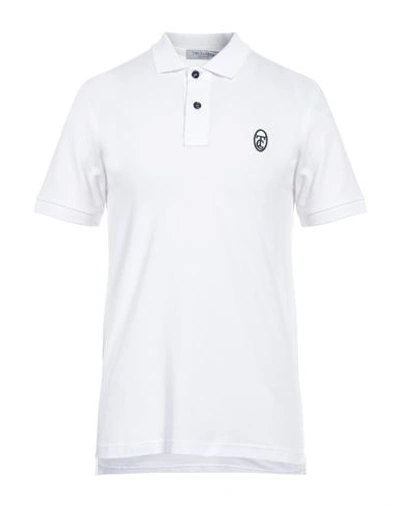 Shop Trussardi Man Polo Shirt White Size Xl Cotton