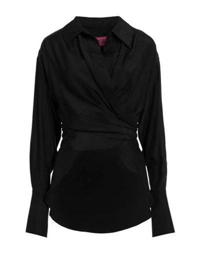Shop Gauge81 Woman Shirt Black Size L Silk