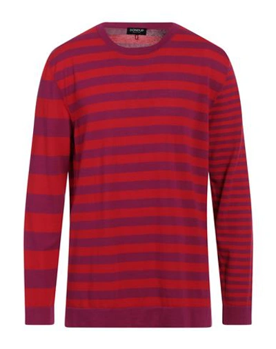 Shop Dondup Man Sweater Red Size 42 Cotton