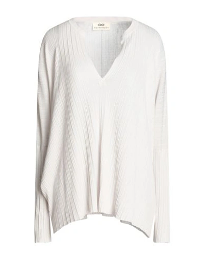 Shop Sminfinity Woman Sweater Light Grey Size L Silk, Cotton