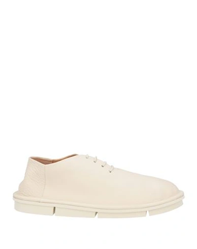 Shop Marsèll Man Lace-up Shoes Ivory Size 9 Leather In White