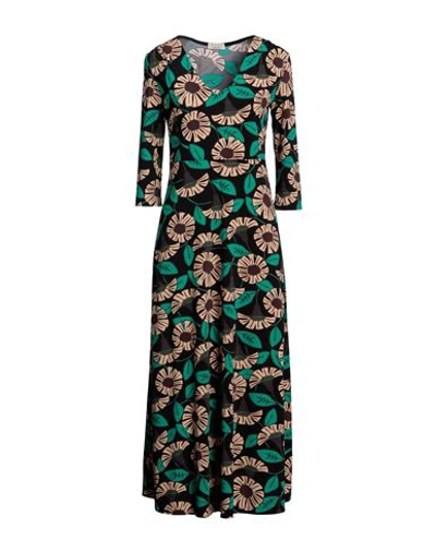 Siyu Woman Midi Dress Black Size 2 Polyamide, Elastane In Black