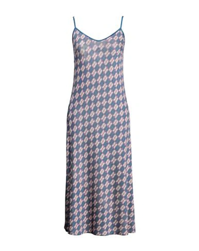 Siyu Woman Midi Dress Purple Size 4 Viscose, Elastane In Purple
