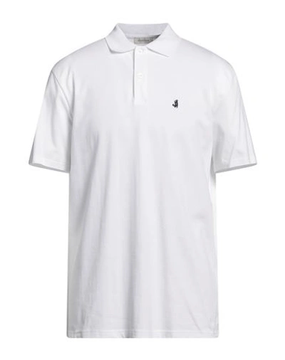 Shop Jeckerson Man Polo Shirt White Size Xxl Cotton