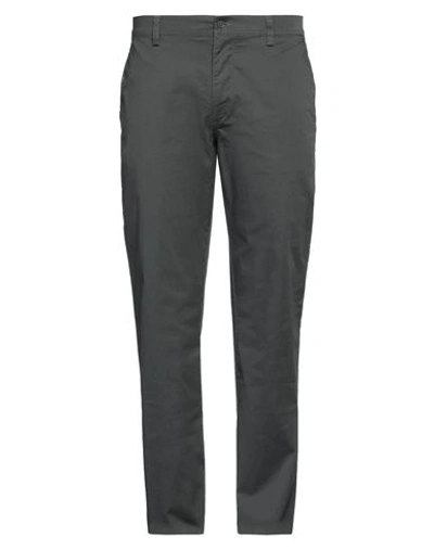 Shop Harmont & Blaine Man Pants Lead Size 44 Cotton, Elastane In Grey
