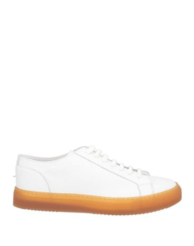 Shop Doucal's Man Sneakers White Size 6 Leather