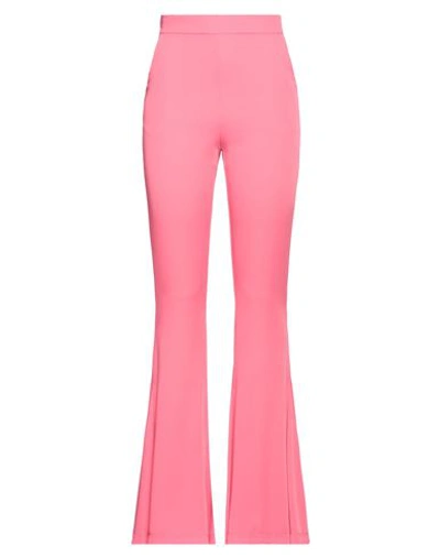 Alberto Audenino Woman Pants Fuchsia Size Xl Polyester, Elastane In Pink
