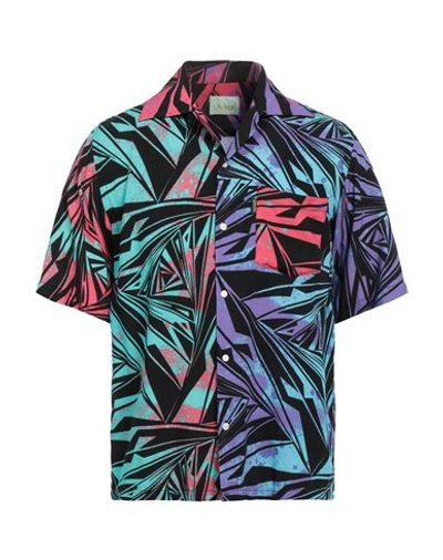 Shop Aries Man Shirt Purple Size Xl Viscose