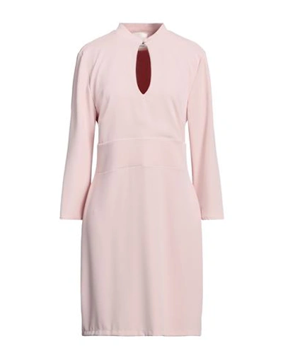 Shop Kate By Laltramoda Woman Mini Dress Light Pink Size 10 Polyester, Elastane